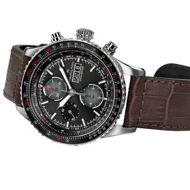 Watch Hamilton Khaki Pilot Converter Automatic Chronograph Leather Strap 44 mm
