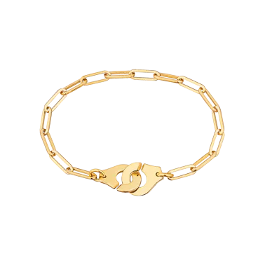 Bracelet Dinh Van Menottes R12 en or jaune sur chaîne
