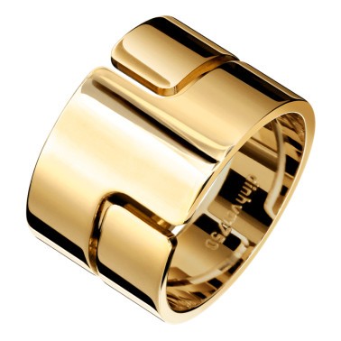 Ring Dinh Van Seventies large model in yellow gold