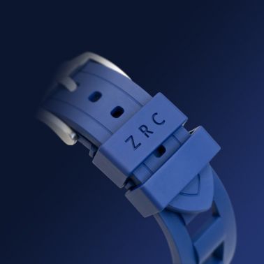 Montre ZRC Grands Fonds 3000 Titane cadran bleu bracelet caoutchouc bleu 42 mm