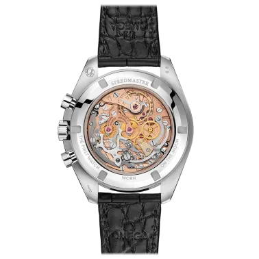 Montre Omega Speedmaster Moonwatch Professional Chronograph Calibre 321 platine bracelet cuir 42 mm