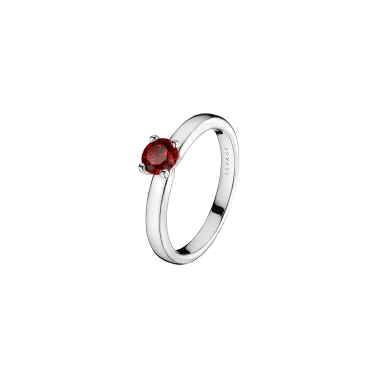 Solitaire Lepage Evidence en or blanc rubis brillant - Soldat_PL