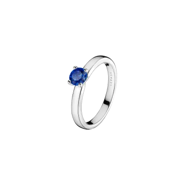 Solitaire Lepage Evidence en or blanc saphir brillant - Soldat_PL