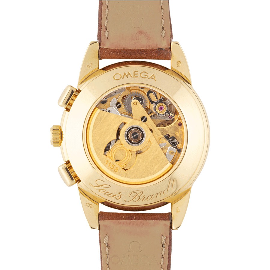 Louis Brandt Chronograph Yellow Gold on Strap