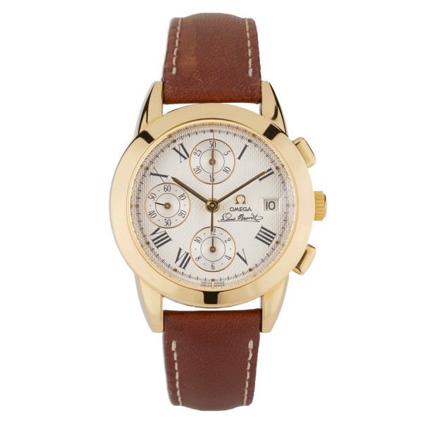 Montre Omega Louis Brandt De Luxe Chronograph automatique or jaune 1995 Ref. 5331.51.00 38 mm