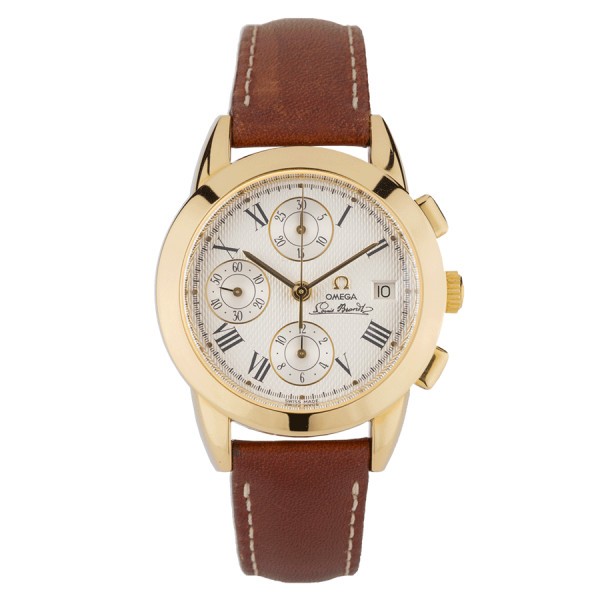 Watch Omega Louis Brandt De Luxe Chronograph automatic gold 1995 Ref. 5331.51.00 38 mm