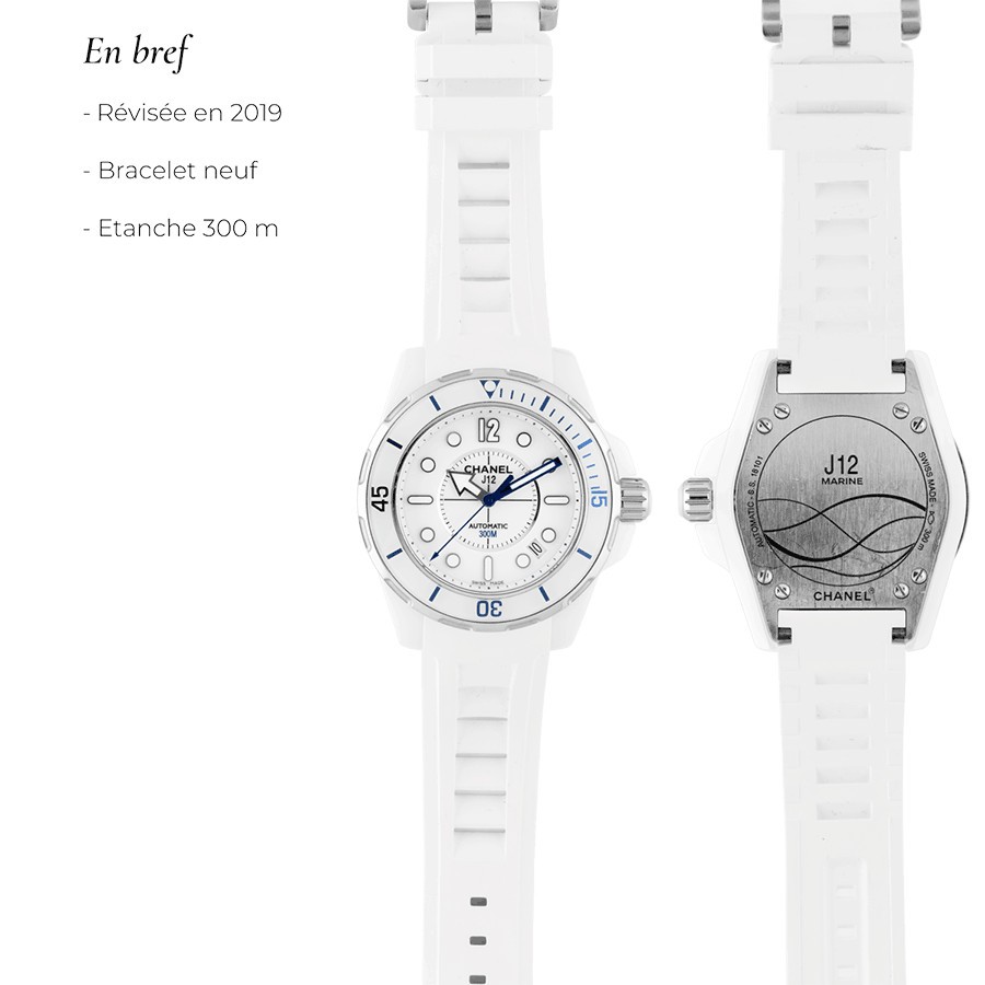 Chanel J12 Marine automatic watch 38 mm 2012