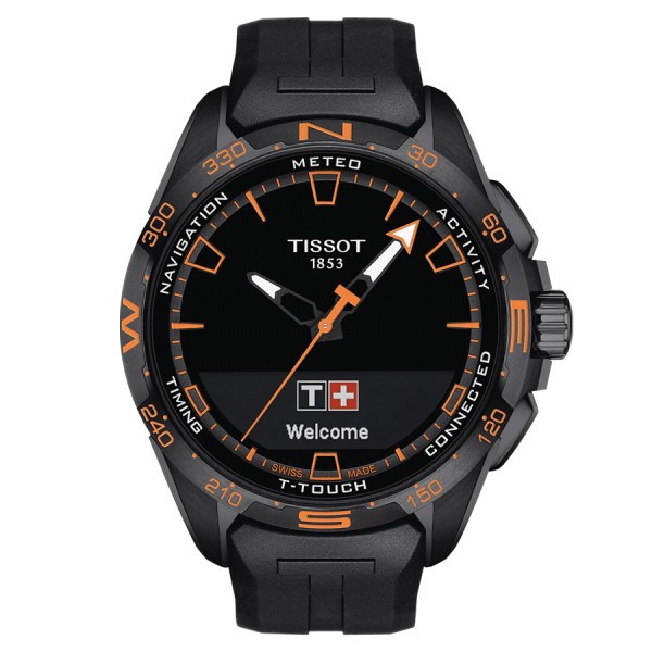 Tissot orange and black watch sale