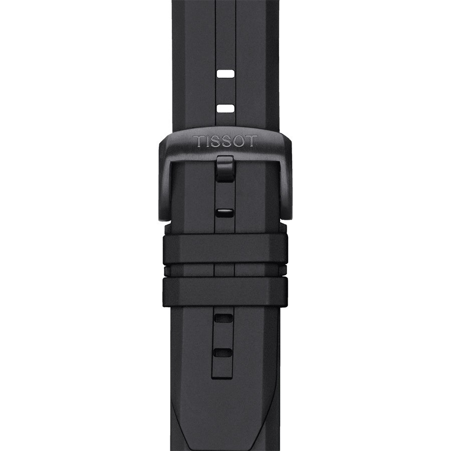 Montre Tissot T-Touch Connect Solar index orange bracelet noir 47,5 mm