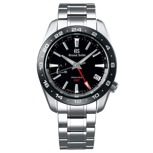 Watch Grand Seiko Sport Spring Drive black dial 40,5 mm stainless steel bracelet SBGE253G