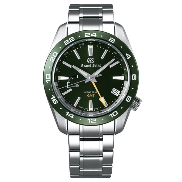 Grand Seiko Sport Spring Drive watch green dial steel bracelet 40,5 mm