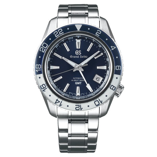 Grand Seiko Sport automatic GMT watch blue dial steel bracelet 44,2 mm SBGJ237G