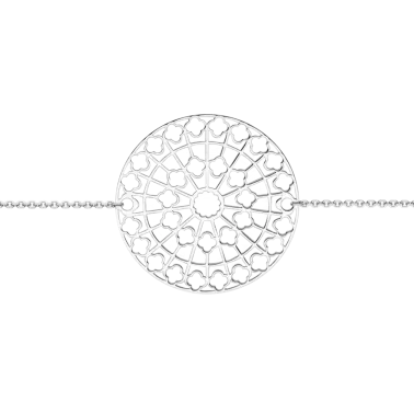 Bracelet Lepage Colette Notre-Dame en or blanc