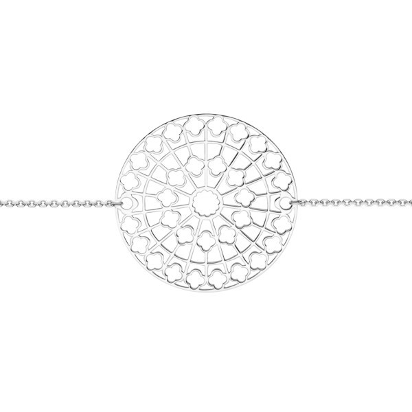 Bracelet Lepage Colette Notre-Dame en or blanc