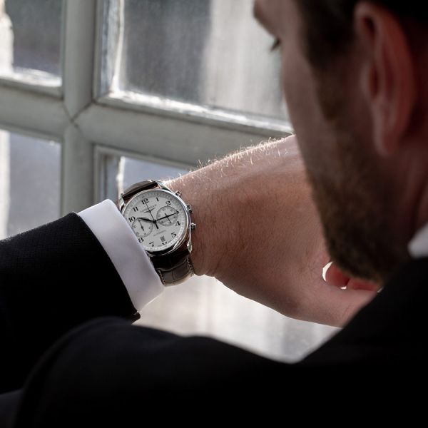 Montre Longines Master Collection chronographe automatique cadran blanc 40 mm L2.629.4.78.3