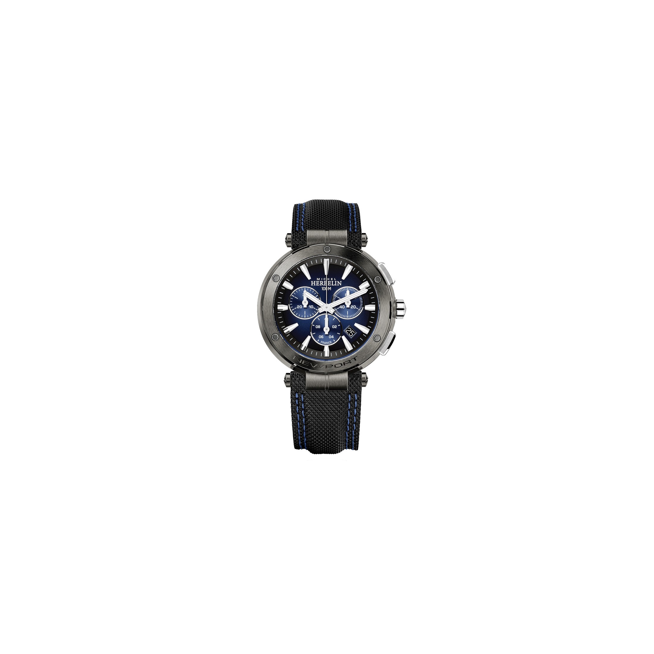Michel Herbelin Newport 37688/35CB - Orologio Da Polso Uomo, Cassa In Acciaio INOX, Vetro Zaffiro, Movimento Al Quarzo