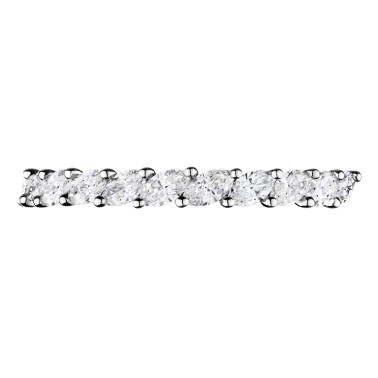 Alliance Lepage Suzanne en or blanc et diamants taille navette