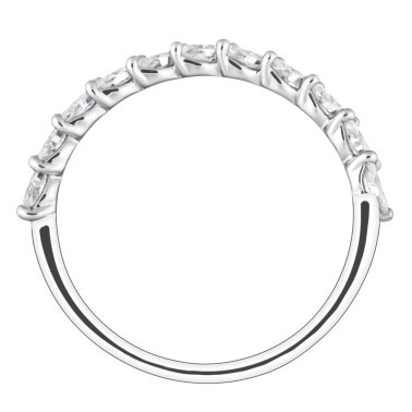 Alliance Lepage Suzanne en or blanc et diamants taille navette