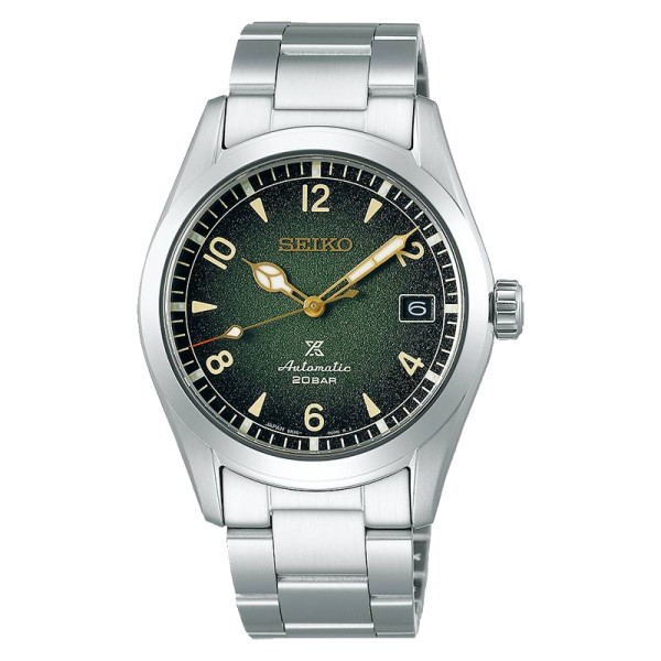 Seiko Prospex alpinist automatic watch green dial 38 mm, Seiko