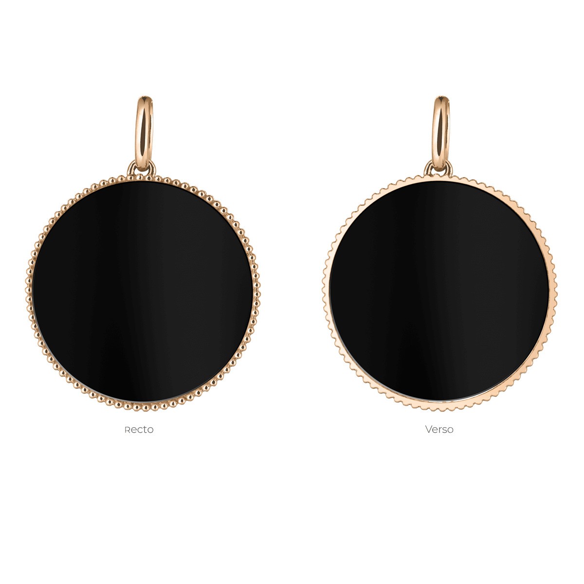 Médaille Lepage Colette Lunette Perlée Or en or jaune