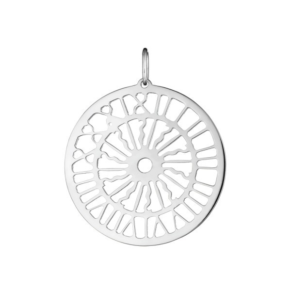 Médaille Lepage Colette Gros Horloge en or blanc