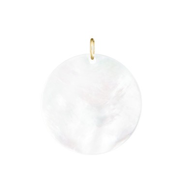 Jeton Lepage Colette Nuage en or jaune et nacre blanche