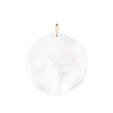 Jeton Lepage Colette Nuage en or rose et nacre blanche