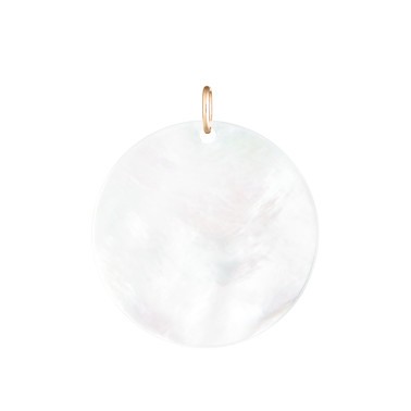 Jeton Lepage Colette Nuage en or rose et nacre blanche