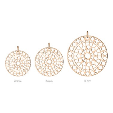 Médaille Lepage Colette Notre-Dame en or rose