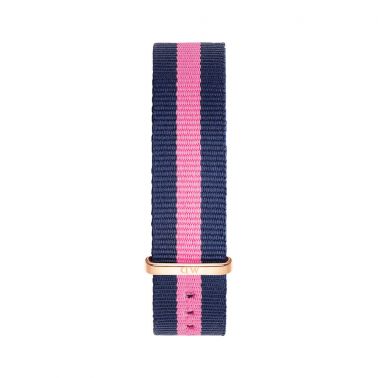 Bracelet de montre Daniel Wellington Winchester NATO bleu et rose 18 mm