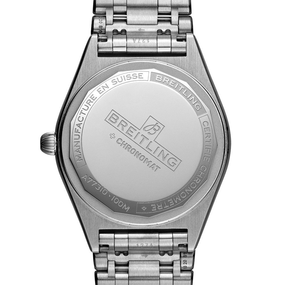 Montre Breitling Chronomat Lady Superquartz cadran blanc lunette et index diamants 32 mm A77310591A1A1
