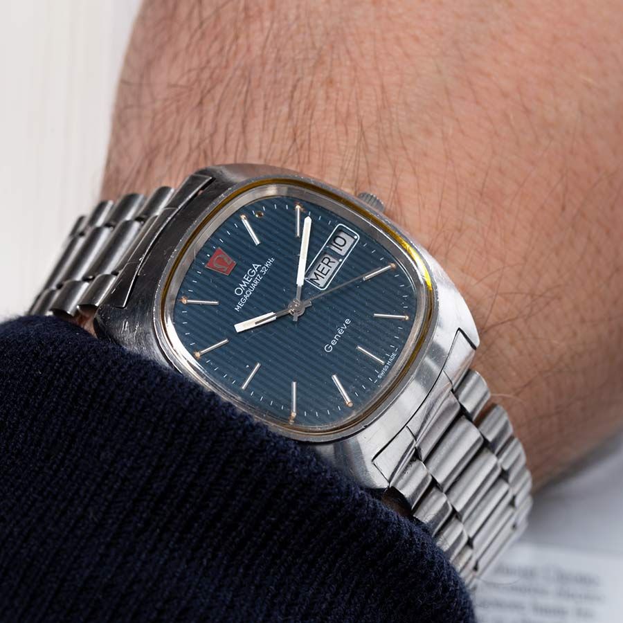Omega Genève Megaquartz watch 38 mm 1974 Ref. ST196.0038 Omega Genève Megaquartz watch 38 mm 1974 Ref. ST196.0038