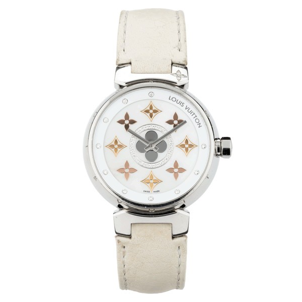 Louis Vuitton Tambour Blossom 35 Rose Gold Diamond Watch