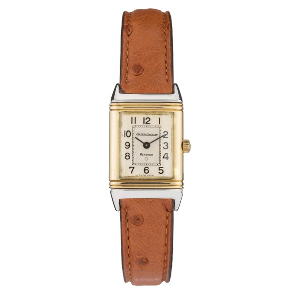 Jeager-LeCoultre Reverso Lady quartz gold and steel watch 27 x 19 mm 1990s' 140.025.5