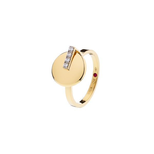 Ring Roberto Coin Colored Treasures in yellow gold and diamonds