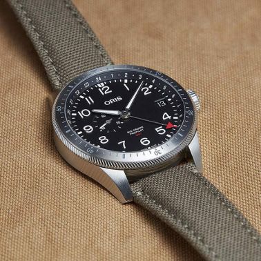 Oris Aviation Big Crown Propilot Timer GMT watch automatic black dial 44 mm
