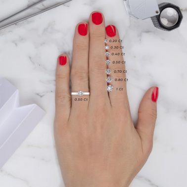 Lepage Audacieuse engagement ring in rose gold and diamond