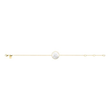 Bracelet Lepage Colette Lune Perlée en or jaune