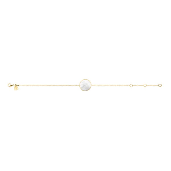 Bracelet Lepage Colette Lune Perlée en or jaune