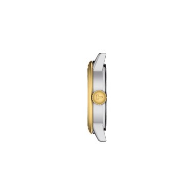 Tissot T-Classic Dream Lady quartz watch PVD gold-plated watch white dial stainless steel bracelet 28 mm