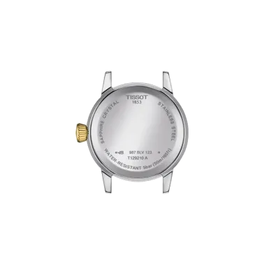 Tissot T-Classic Dream Lady quartz watch PVD gold-plated watch white dial stainless steel bracelet 28 mm