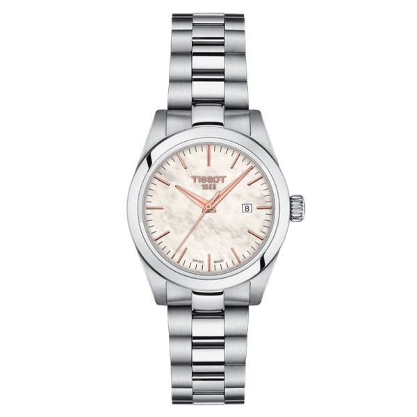 Tissot T-Classic T-MY Lady quartz watch mother-of-pearl dial stainless steel bracelet 29,3 mm