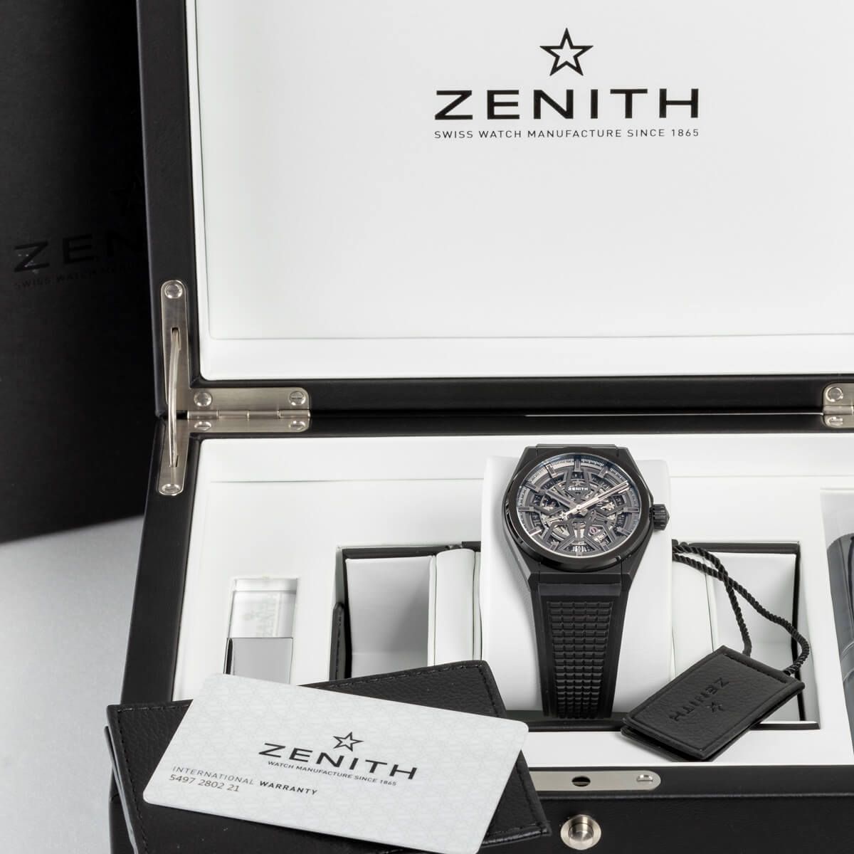Zenith Defy Classic Black Ceramic watch 41 mm 2020 Full Set 49.9000.670/77.R782