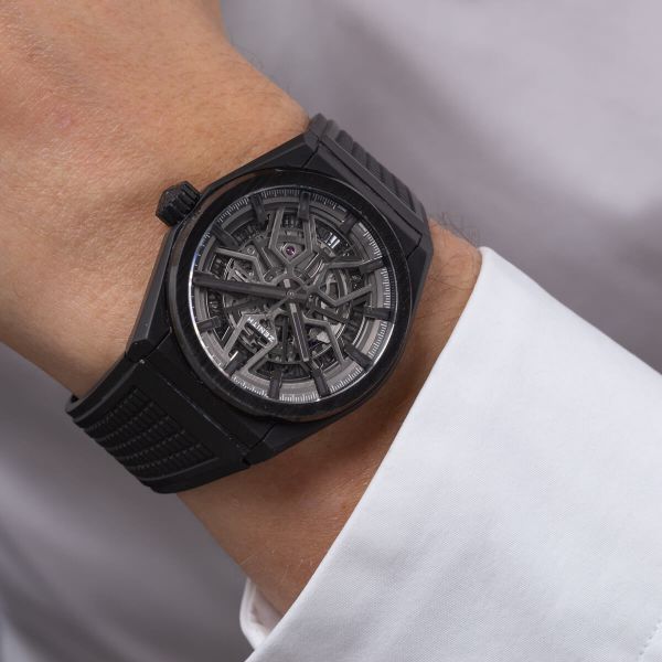 Zenith Defy Classic Ceramic Black Watch - Skeleton Dial 49.9000.670/77.R782  41mm