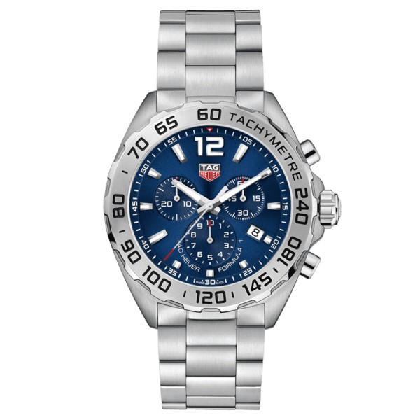 TAG Heuer Formula 1 quartz watch blue dial steel bracelet 43 mm