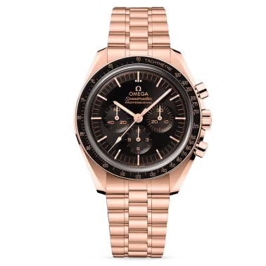 Montre Omega Speedmaster Moonwatch Professional Chronographe Co-Axial Master Chronometer or rose Sedna 42 mm