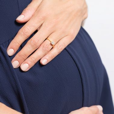 Solitaire Lepage Désir en or jaune diamant