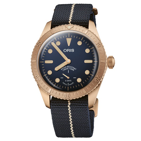 Oris Carl Brashear bronze automatic watch Caliber 401 Limited Edition 40 mm 0140177643185SET