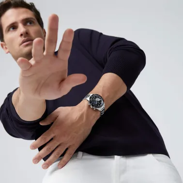 Montre Zenith Chronomaster Sport El Primero 3600 cadran blanc mat bracelet acier 41 mm ref. 03.3100.3600/69.M3100