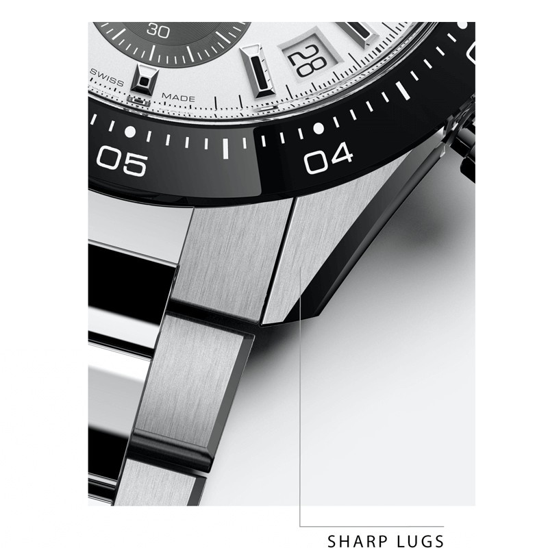 Montre Zenith Chronomaster Sport El Primero 3600 cadran blanc mat bracelet acier 41 mm ref. 03.3100.3600/69.M3100